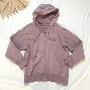 Lululemon Athletica Ready to Roll Washed Vintage Mauve Purple Pink Hoodie Jacket